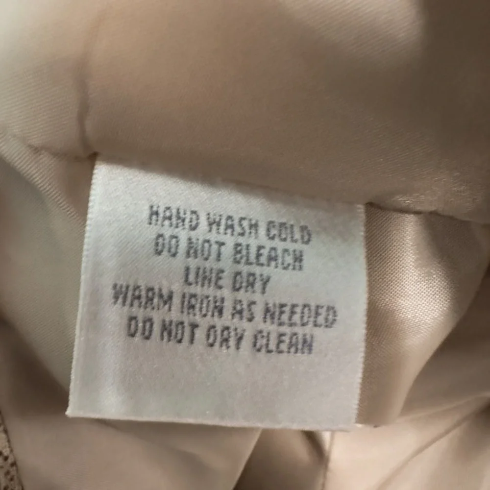Worthington Linen Blend Blazer Jacket Women Size 14P Tan Snakeskin Lined Neutral